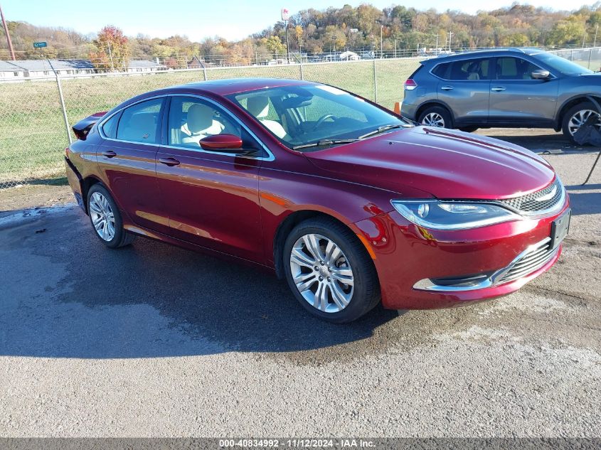 2015 Chrysler 200 Limited VIN: 1C3CCCAB3FN546751 Lot: 40834992