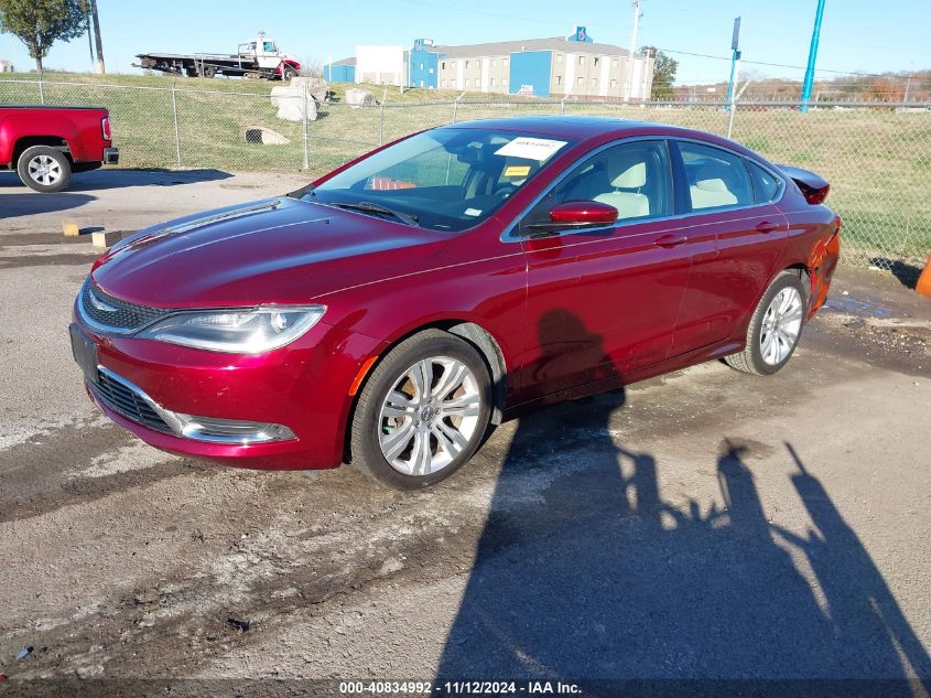 2015 Chrysler 200 Limited VIN: 1C3CCCAB3FN546751 Lot: 40834992