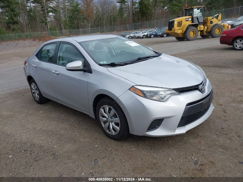 VIN 2T1BURHEXFC475123 2015 Toyota Corolla, LE no.1