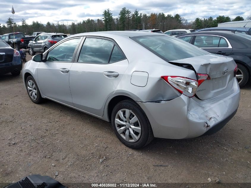 VIN 2T1BURHEXFC475123 2015 Toyota Corolla, LE no.3