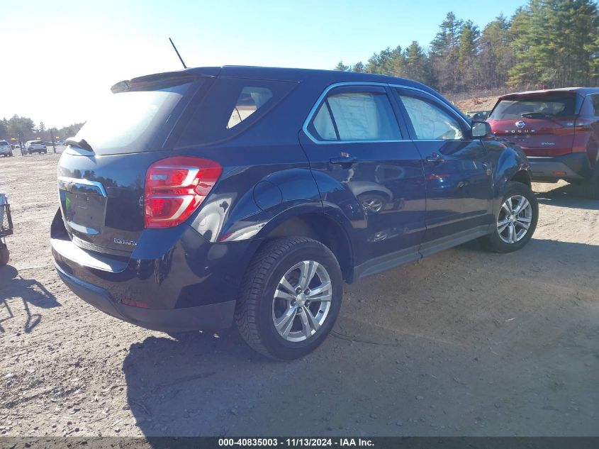 2016 Chevrolet Equinox Ls VIN: 2GNFLEEK5G6276708 Lot: 40835003