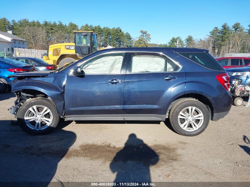 2016 Chevrolet Equinox Ls VIN: 2GNFLEEK5G6276708 Lot: 40835003