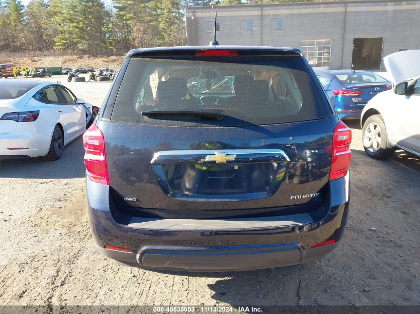 2016 Chevrolet Equinox Ls VIN: 2GNFLEEK5G6276708 Lot: 40835003