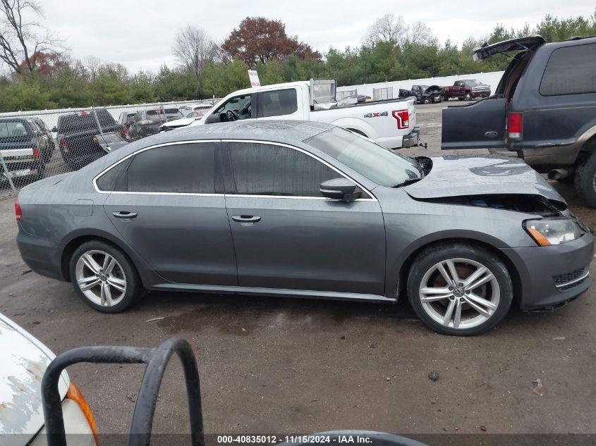 2014 Volkswagen Passat 2.0L Tdi Se VIN: 1VWBN7A38EC026571 Lot: 40835012