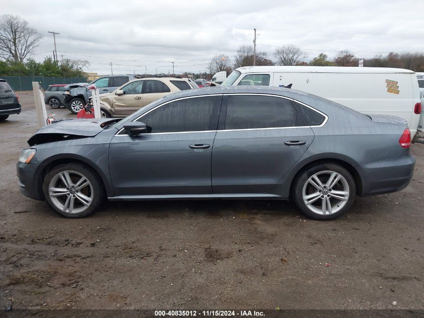 2014 Volkswagen Passat 2.0L Tdi Se VIN: 1VWBN7A38EC026571 Lot: 40835012