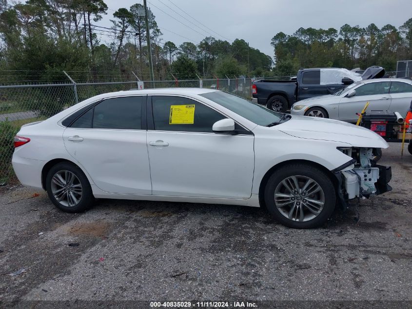 2016 Toyota Camry Se VIN: 4T1BF1FK4GU125376 Lot: 40835029