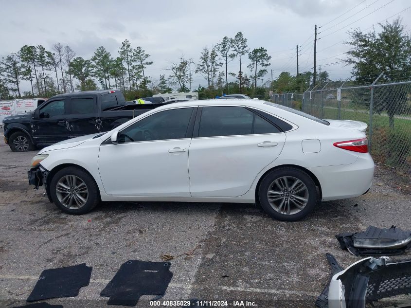 2016 Toyota Camry Se VIN: 4T1BF1FK4GU125376 Lot: 40835029