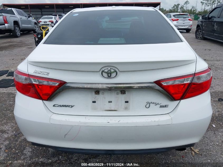 2016 Toyota Camry Se VIN: 4T1BF1FK4GU125376 Lot: 40835029