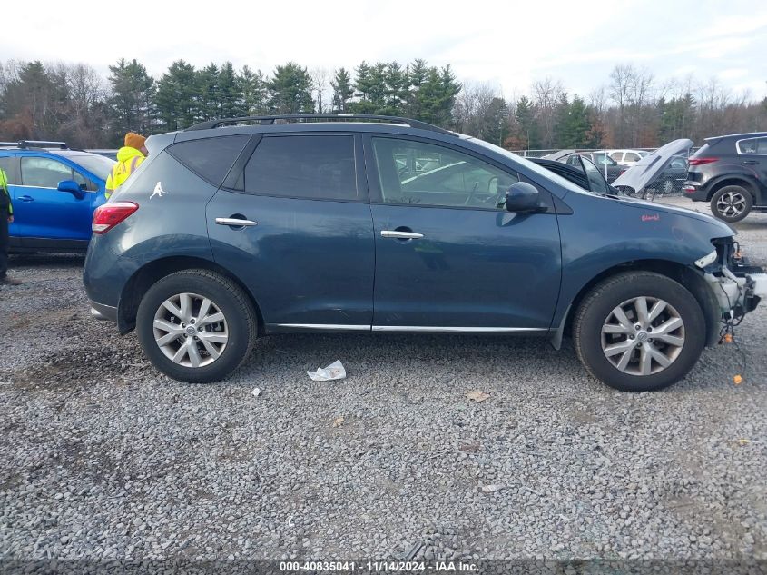 2013 Nissan Murano Sl VIN: JN8AZ1MW7DW315173 Lot: 40835041