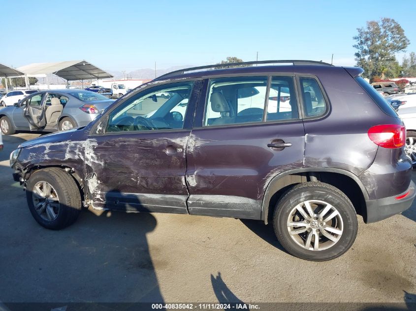 2016 VOLKSWAGEN TIGUAN S - WVGAV7AX2GW528314