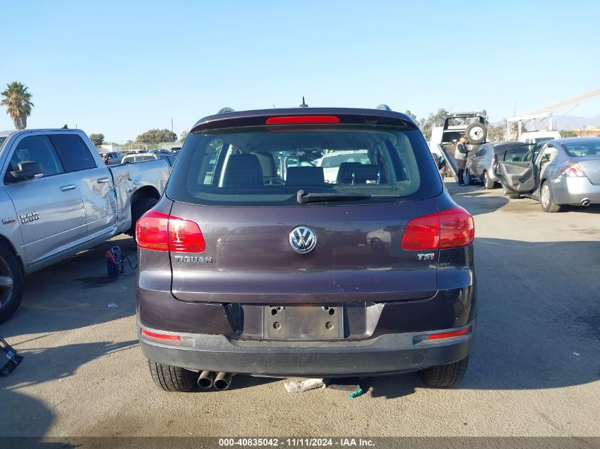 2016 VOLKSWAGEN TIGUAN S - WVGAV7AX2GW528314