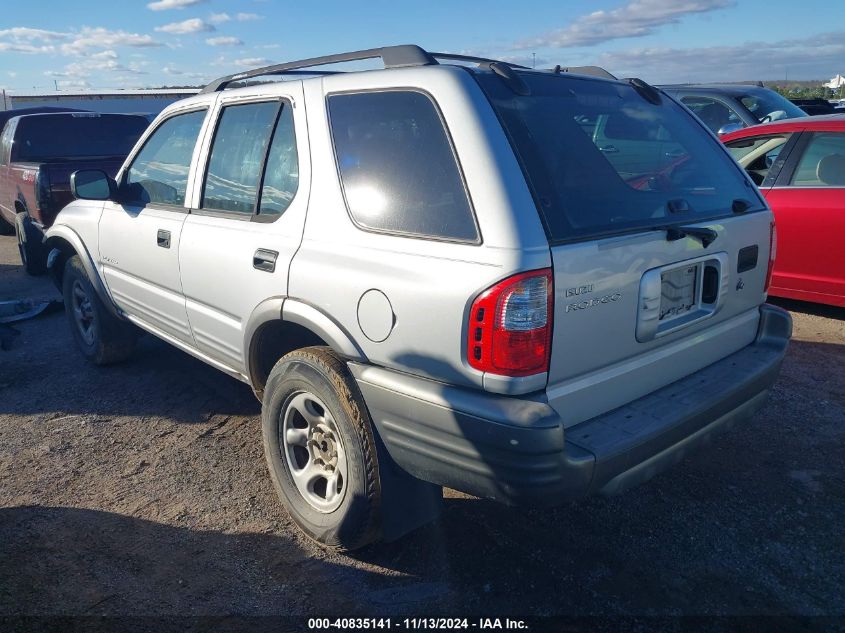 2002 Isuzu Rodeo Ls 3.2L V6/Lse 3.2L V6/S 3.2L V6 VIN: 4S2CK58W924311486 Lot: 40835141