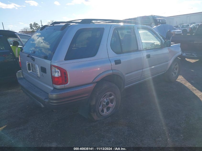 2002 Isuzu Rodeo Ls 3.2L V6/Lse 3.2L V6/S 3.2L V6 VIN: 4S2CK58W924311486 Lot: 40835141