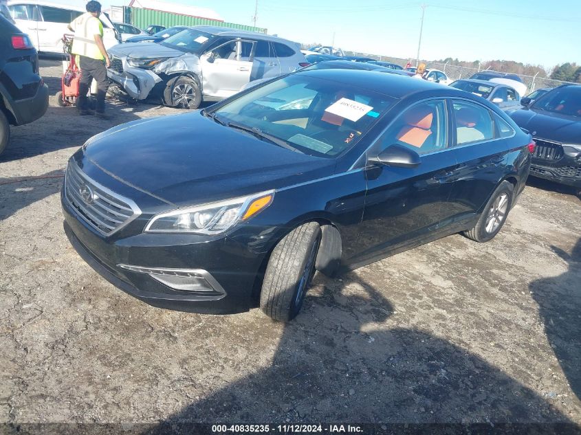 VIN 5NPE24AF0FH006371 2015 Hyundai Sonata, SE no.2