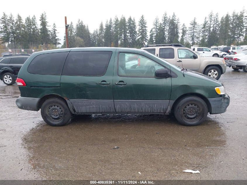 2001 Toyota Sienna Ce VIN: 4T3ZF19C31U383020 Lot: 40835361