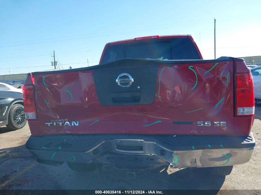 2009 Nissan Titan Se VIN: 1N6BA07D99N300146 Lot: 40835416