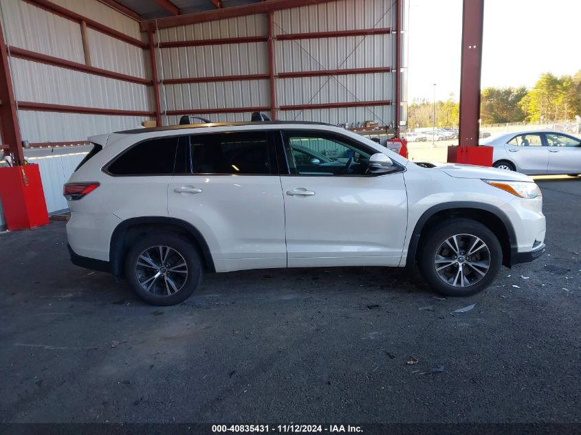 2016 TOYOTA HIGHLANDER XLE V6 - 5TDJKRFH2GS279717