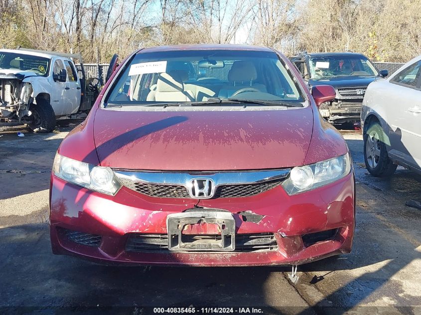 2009 Honda Civic Lx VIN: 19XFA16589E029704 Lot: 40835465