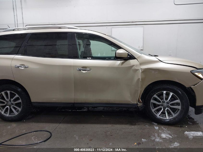 2013 Nissan Pathfinder Sv VIN: 5N1AR2MM7DC646428 Lot: 40835523