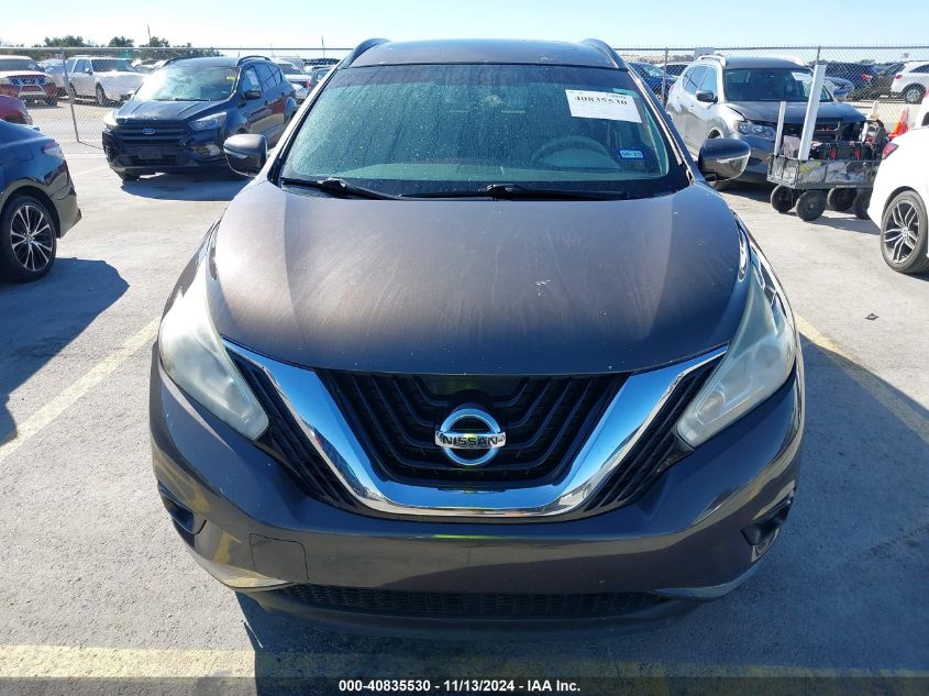 2015 Nissan Murano Sv VIN: 5N1AZ2MG4FN213148 Lot: 40835530