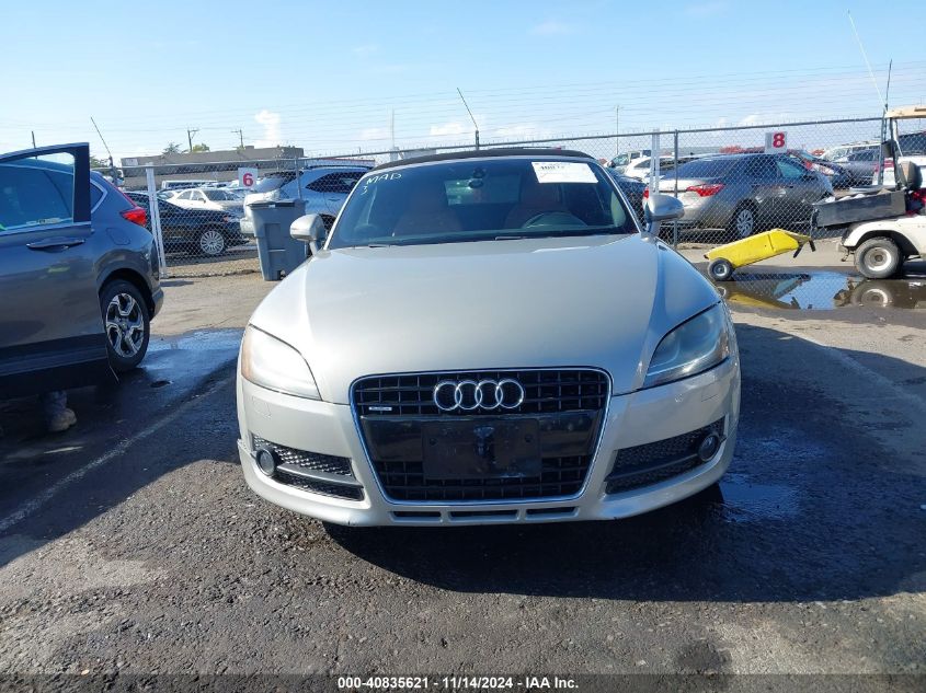 2008 Audi Tt 3.2 VIN: TRURD38J081001882 Lot: 40835621