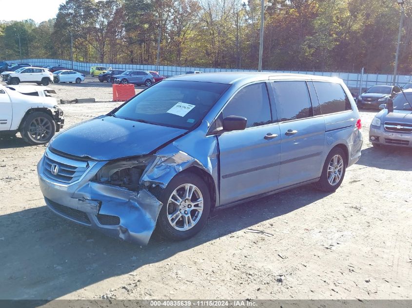 2010 Honda Odyssey Lx VIN: 5FNRL3H22AB066932 Lot: 40835639