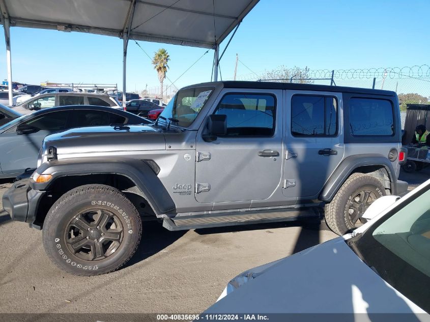 2019 Jeep Wrangler Unlimited Sport S 4X4 VIN: 1C4HJXDN1KW569826 Lot: 40835695