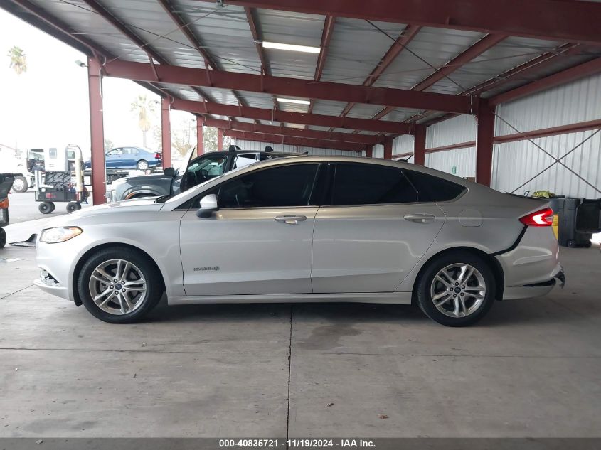 2018 Ford Fusion Hybrid Se VIN: 3FA6P0LU4JR145408 Lot: 40835721