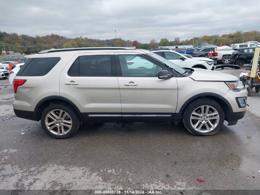 2017 Ford Explorer Xlt VIN: 1FM5K8D86HGA99193 Lot: 40835739