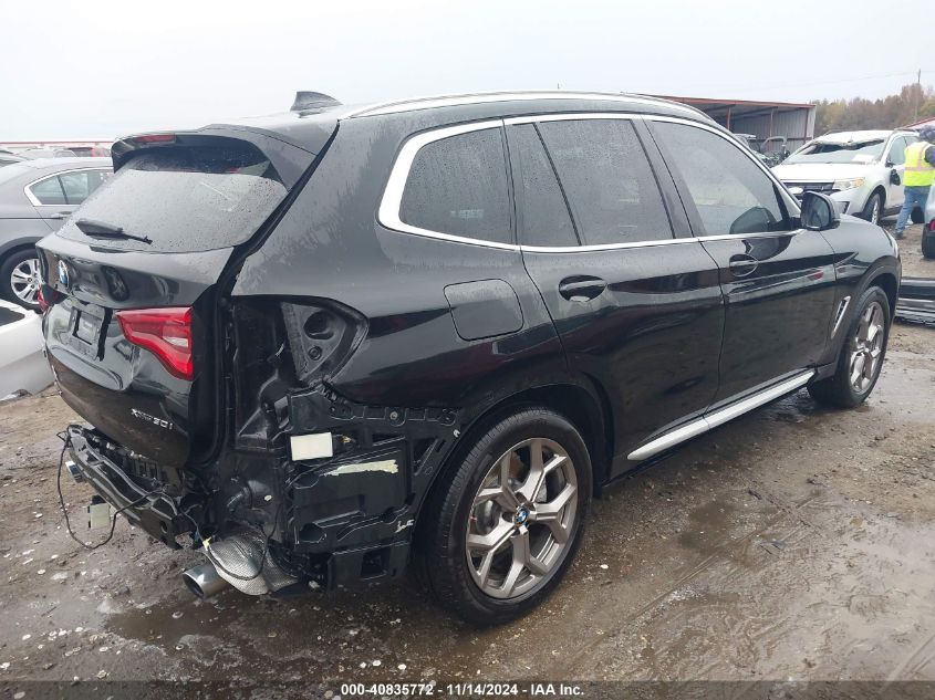 VIN 5UXTY5C09M9F25818 2021 BMW X3, Xdrive30I no.4