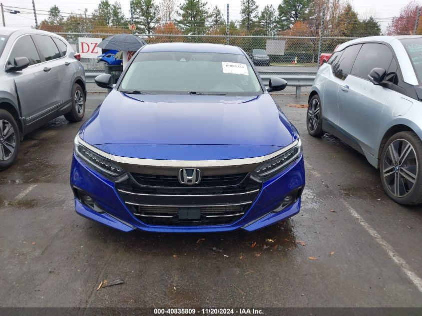 2021 Honda Accord Sport Special Edition VIN: 1HGCV1F45MA014511 Lot: 40835809