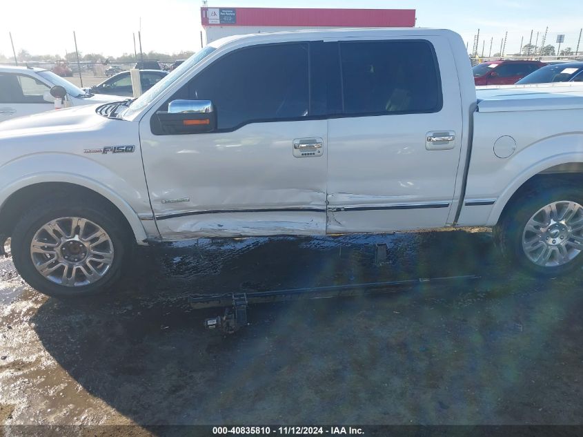 2011 Ford F-150 Platinum VIN: 1FTFW1CT7BFC04752 Lot: 41745272