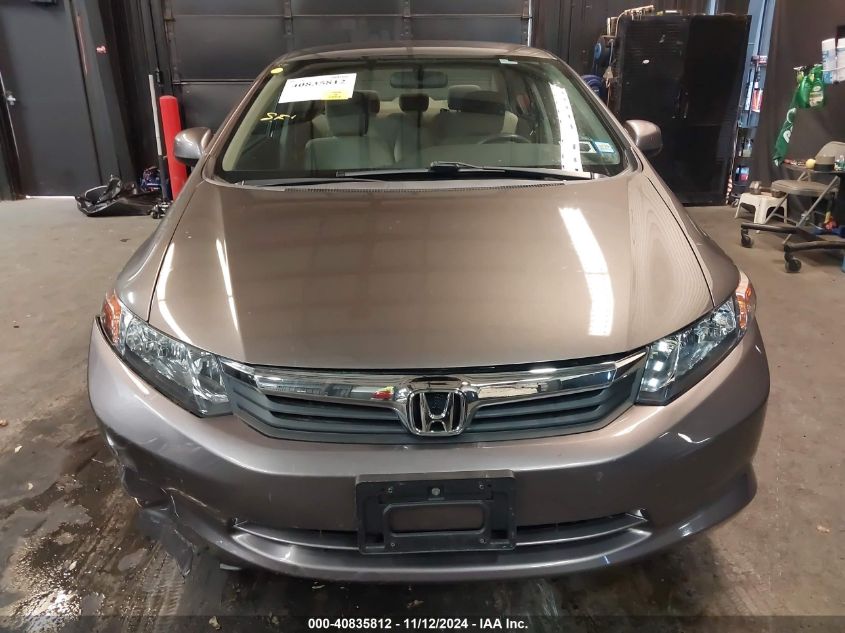 2012 Honda Civic Lx VIN: 19XFB2F52CE380988 Lot: 40835812