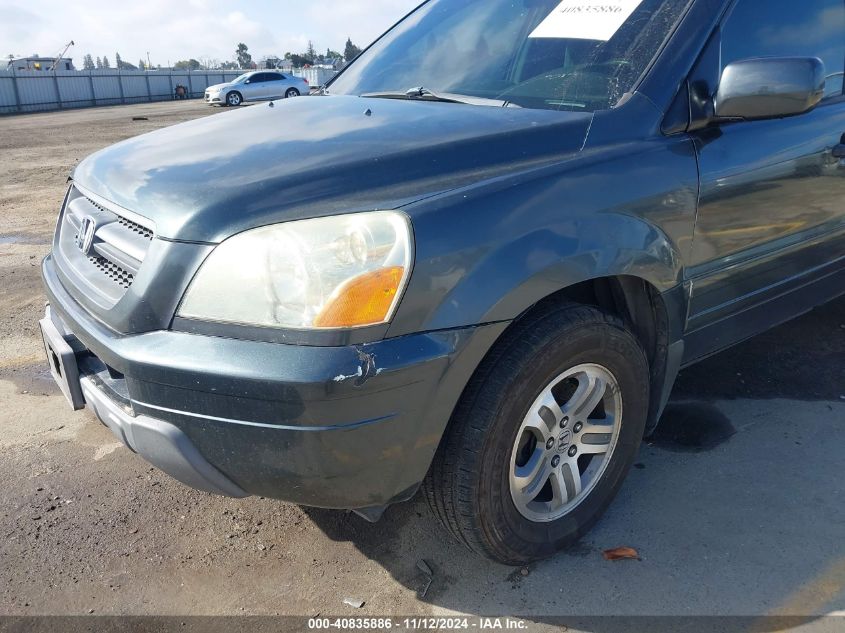 2003 Honda Pilot Ex VIN: 2HKYF184X3H531633 Lot: 40835886