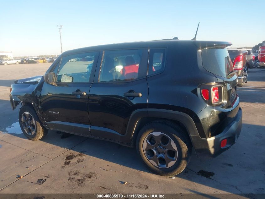 2015 Jeep Renegade Sport VIN: ZACCJAAT3FPB20239 Lot: 40835979