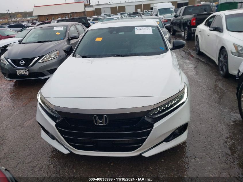 2021 Honda Accord Sport 2.0T VIN: 1HGCV2F31MA004023 Lot: 40835999