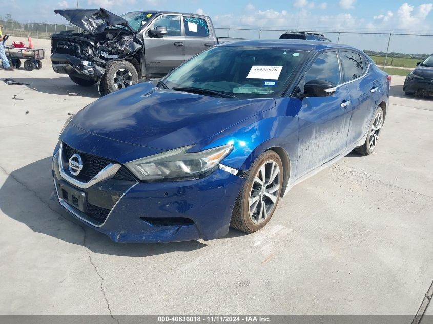 2018 Nissan Maxima Sv VIN: 1N4AA6AP7JC400160 Lot: 40836018