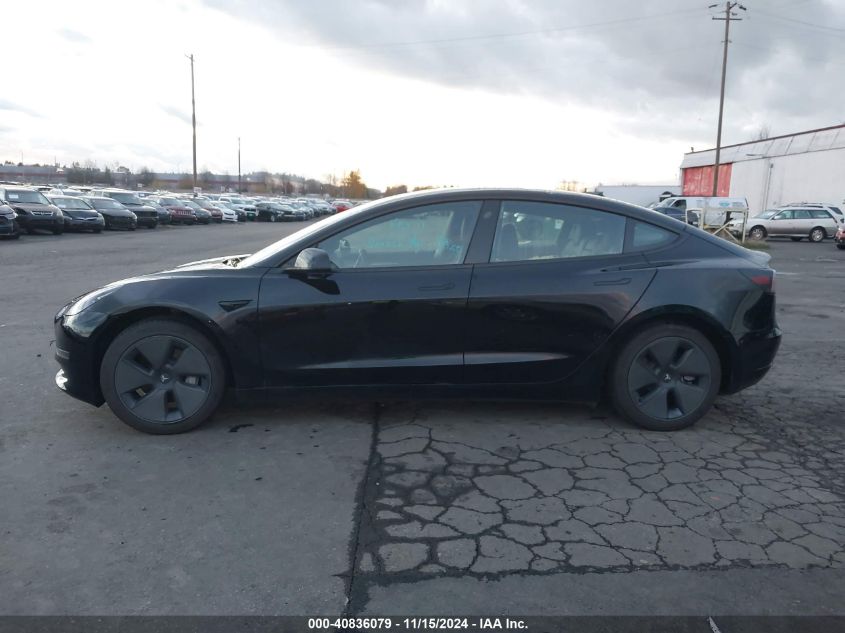 2023 Tesla Model 3 Rear-Wheel Drive VIN: 5YJ3E1EA0PF560814 Lot: 40836079