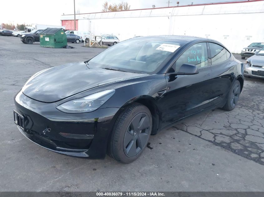 VIN 5YJ3E1EA0PF560814 2023 Tesla Model 3, Rear-Whee... no.2