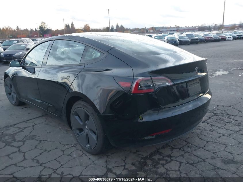 VIN 5YJ3E1EA0PF560814 2023 Tesla Model 3, Rear-Whee... no.3