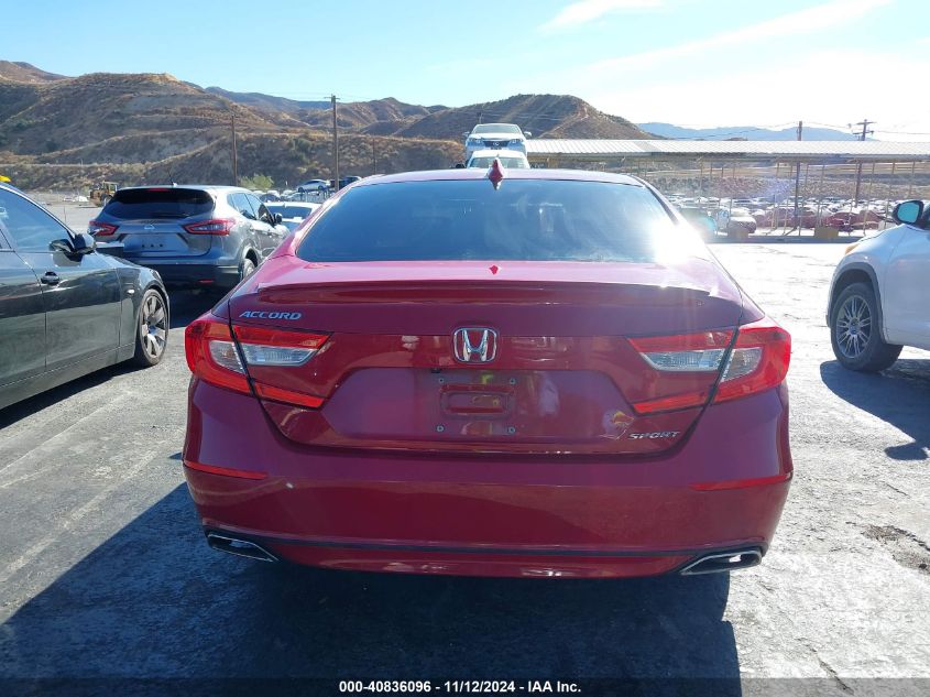 2019 Honda Accord Sport VIN: 1HGCV1F30KA021015 Lot: 40836096