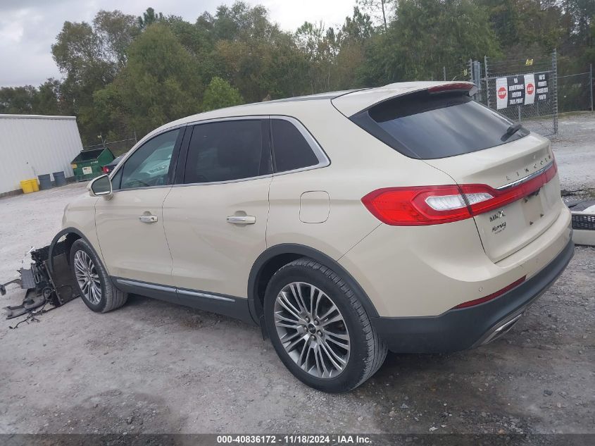 2016 Lincoln Mkx Reserve VIN: 2LMTJ6LR3GBL75784 Lot: 40836172