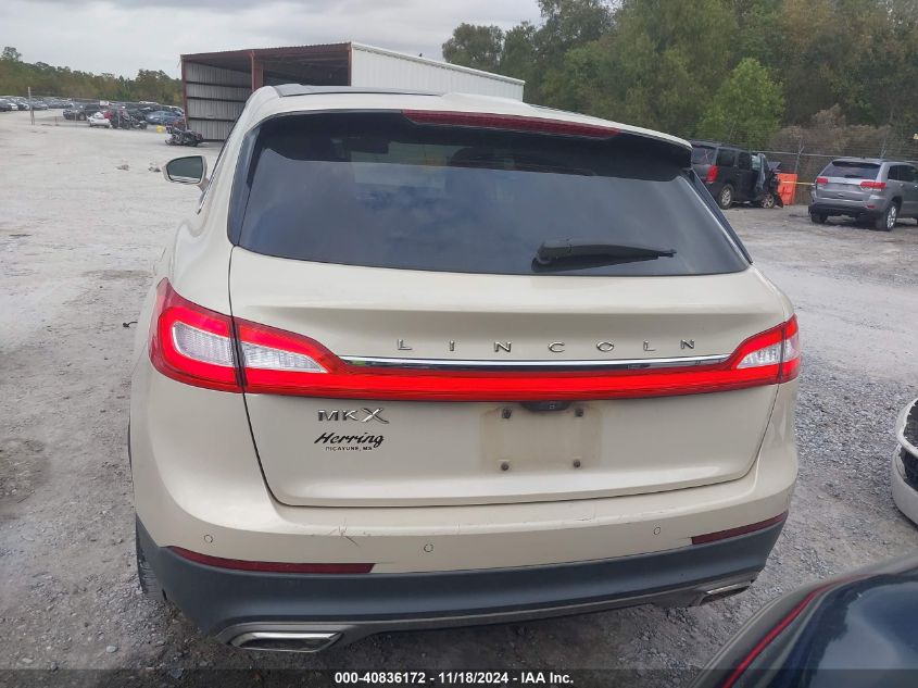 2016 Lincoln Mkx Reserve VIN: 2LMTJ6LR3GBL75784 Lot: 40836172