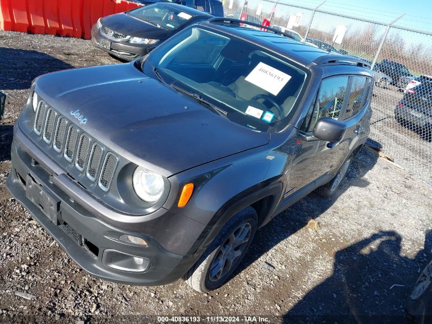 VIN ZACCJBBB6JPJ42883 2018 Jeep Renegade, Latitude 4X4 no.2