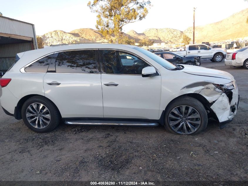 2016 Acura Mdx Technology Acurawatch Plus Packages/Technology Package VIN: 5FRYD3H45GB007018 Lot: 40836280