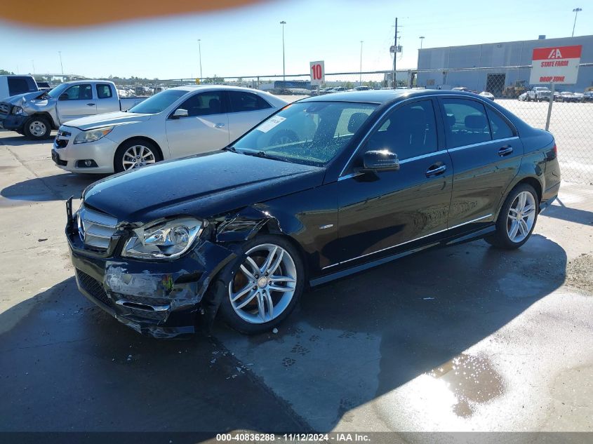 2012 Mercedes-Benz C 250 Luxury/Sport VIN: WDDGF4HB1CR231635 Lot: 40836288