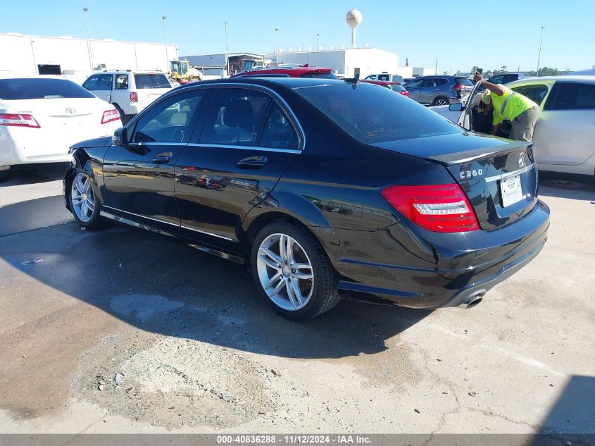 2012 Mercedes-Benz C 250 Luxury/Sport VIN: WDDGF4HB1CR231635 Lot: 40836288