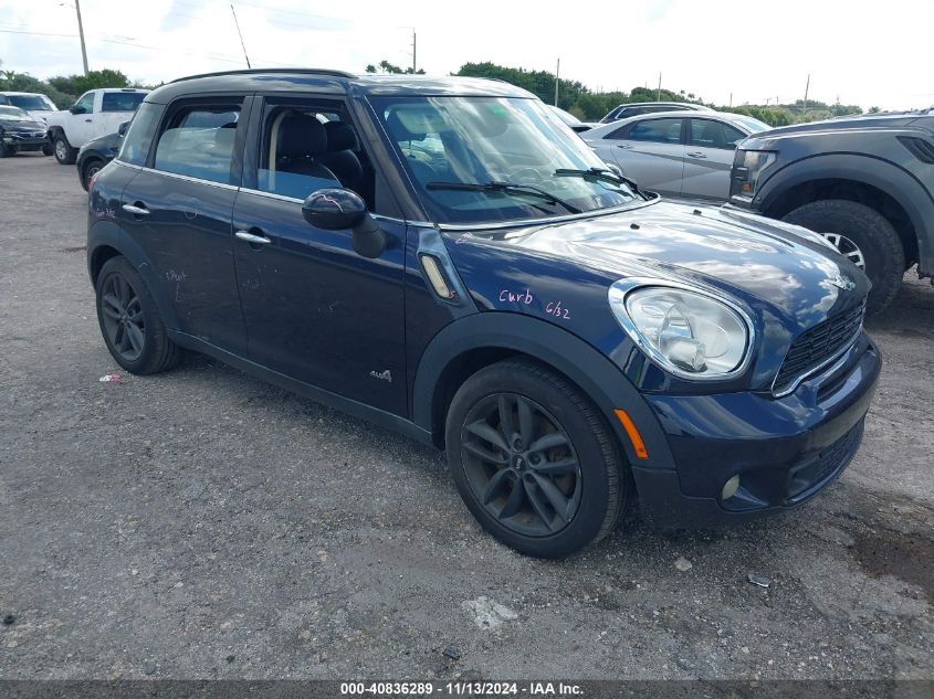 2013 Mini Countryman Cooper S VIN: WMWZC5C55DWP34779 Lot: 40836289