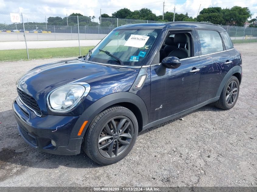 2013 Mini Countryman Cooper S VIN: WMWZC5C55DWP34779 Lot: 40836289