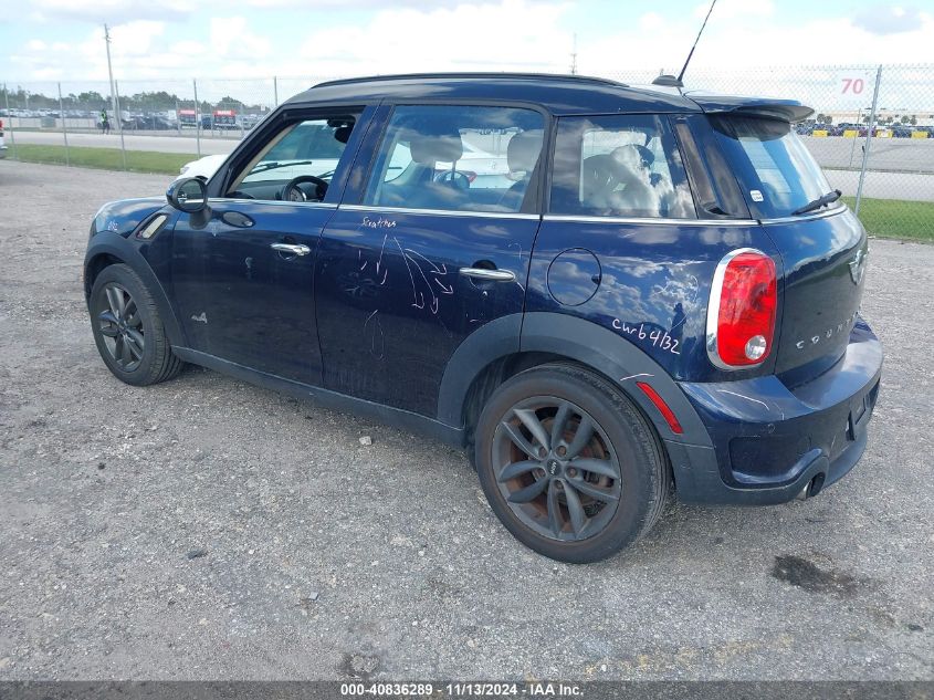 2013 Mini Countryman Cooper S VIN: WMWZC5C55DWP34779 Lot: 40836289